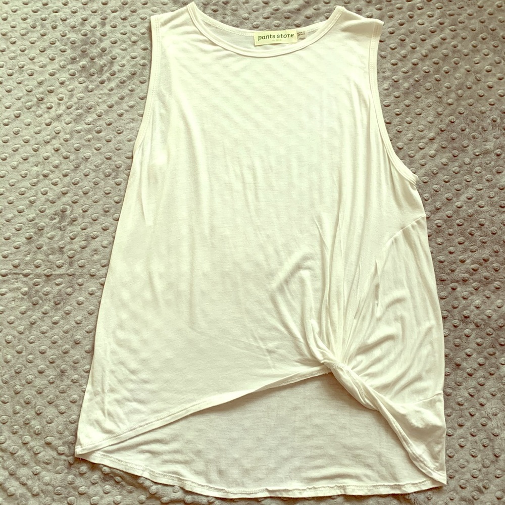 Boutique brand simple knotted tank